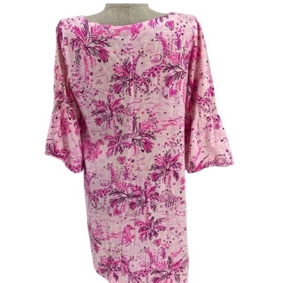 Lilly Pulitzer dress Tosha Wild About You Pink Blossom dress mini dress Size M - Picture 2 of 10